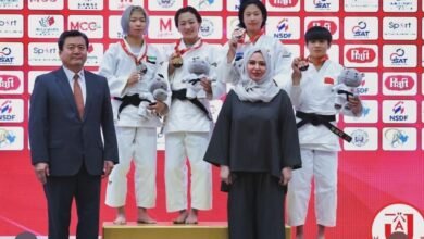بشيرات تهدي الإمارات فضية بطولة آسيا للجودو بتايلاند