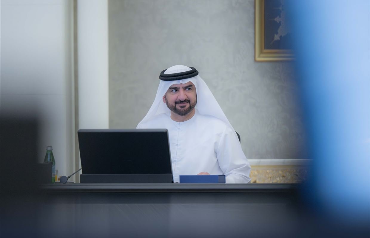 عبدالله بن سالم القاسمي يترأس اجتماع المجلس التنفيذي 1 عبدالله بن سالم القاسمي يترأس اجتماع المجلس التنفيذي