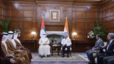 حمدان بن محمد يستعرض مع وزير الشؤون الخارجية الهندي العلاقات الثنائية وآفاقها المستقبلية