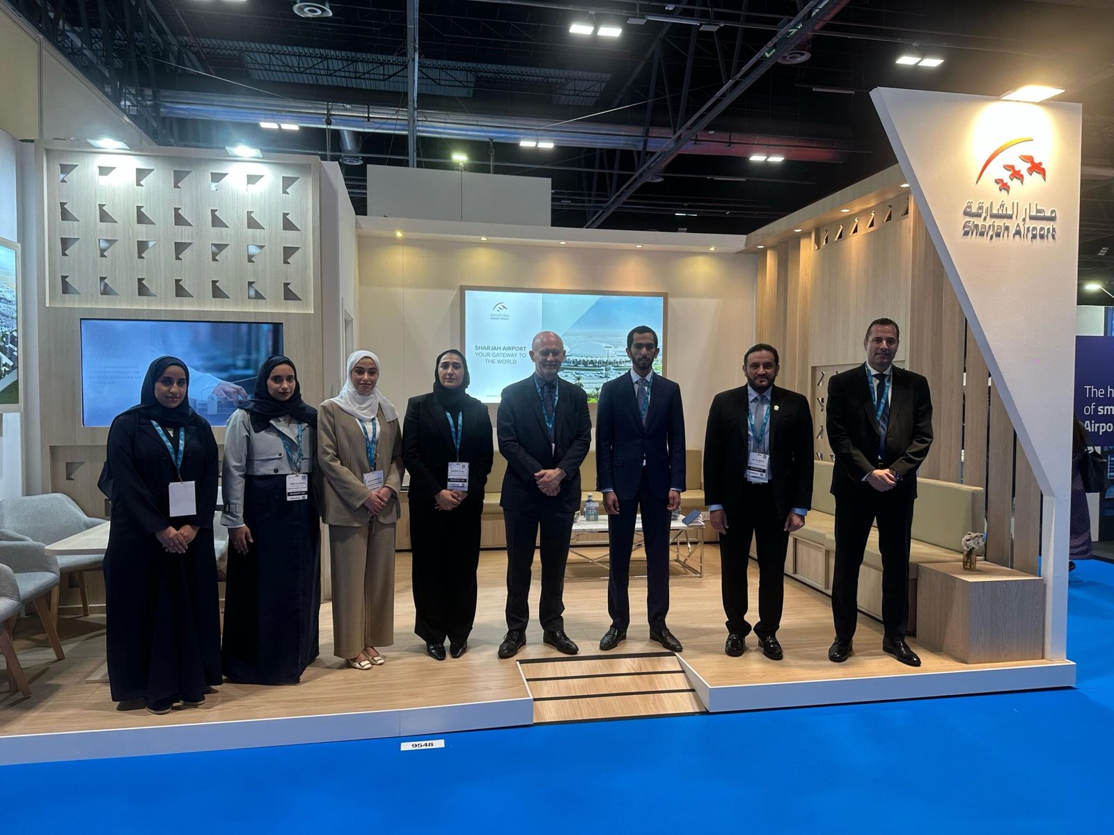 مطار الشارقة يسلط الضوء على مشاريعه التوسعية في معرض دولي بمدريد 1 مطار الشارقة يسلط الضوء على مشاريعه التوسعية في معرض دولي بمدريد