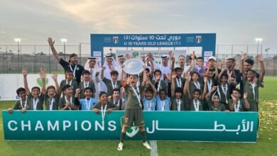 الإمارات يُتوج بطلًا لمسابقة تحت 10 سنوات (ج)