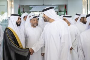 ذياب بن محمد بن زايد يحضر حفل استقبال بمناسبة زفاف محمد علي البلوشي