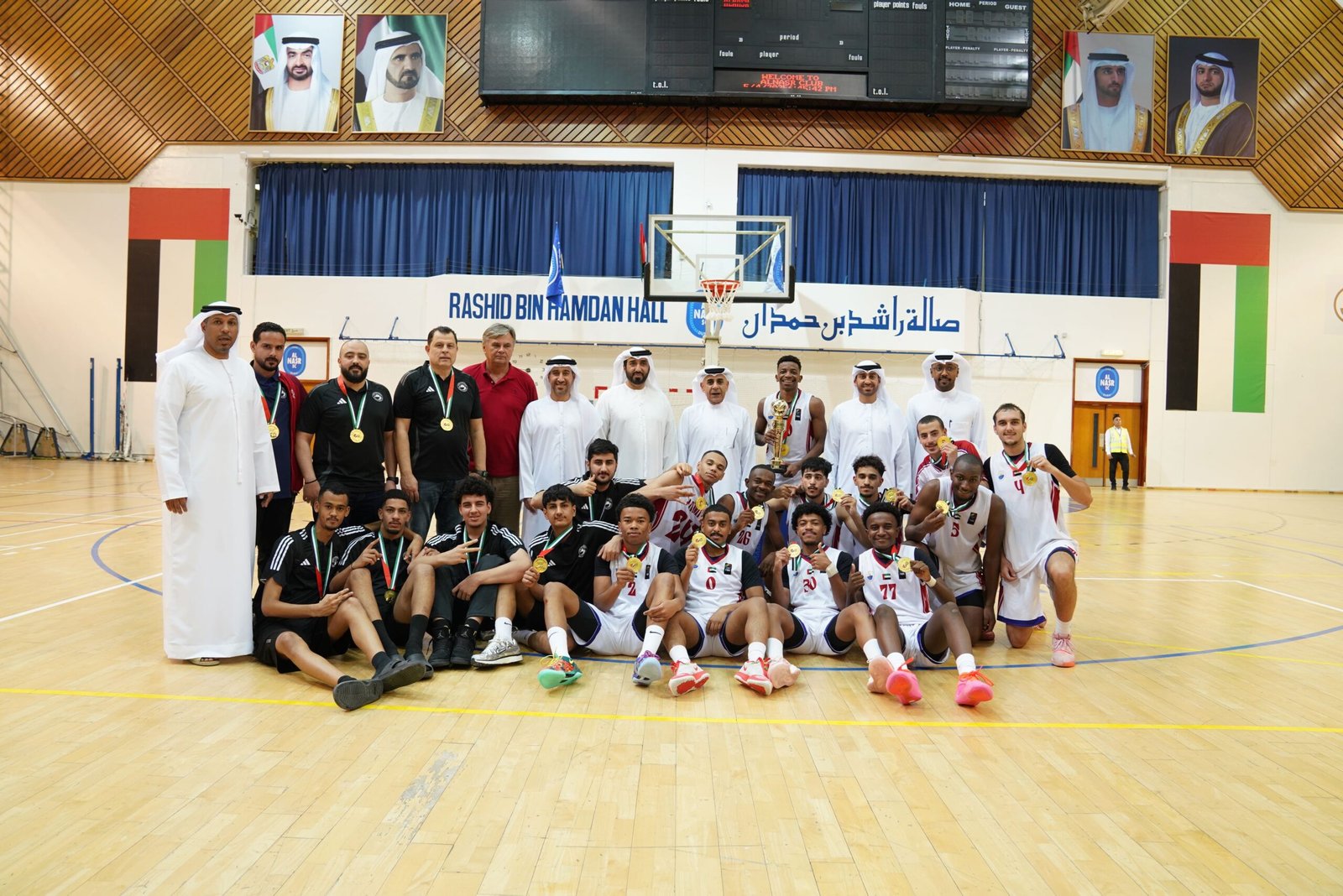 الشارقة بطلاً لدوري الشباب لكرة السلة للمرة التاسعة