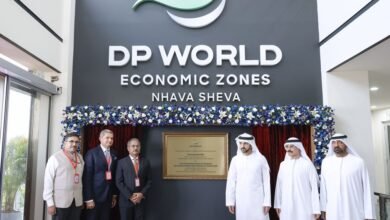 حمدان بن محمد يفتتح مجمع الأعمال والمنطقة الحرة التابعين لموانئ دبي العالمية في ميناء نافا شيفا