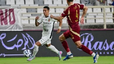 تعادل الوحدة وشباب الأهلي في دوري أدنوك للمحترفين