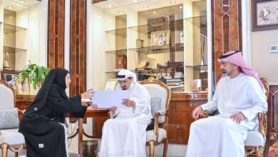 حميد بن راشد يطّلع على تقرير الأوقاف في عجمان