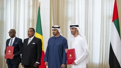 رئيس الدولة ورئيس الكونغو يشهدان توقيع اتفاقية الشراكة الاقتصادية الشاملة بين البلدين