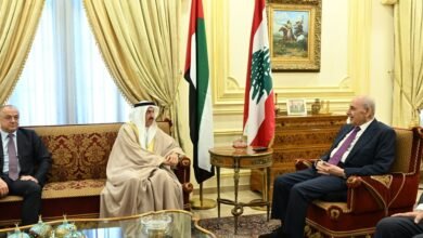 صقر غباش يلتقي رئيس مجلس النواب اللبناني في بيروت