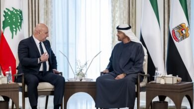 خلال استقباله جوزيف عون.. رئيس الدولة يؤكد دعم الإمارات كل ما يحقق تطلعات الشعب اللبناني الشقيق نحو الاستقرار والتنمية والازدهار