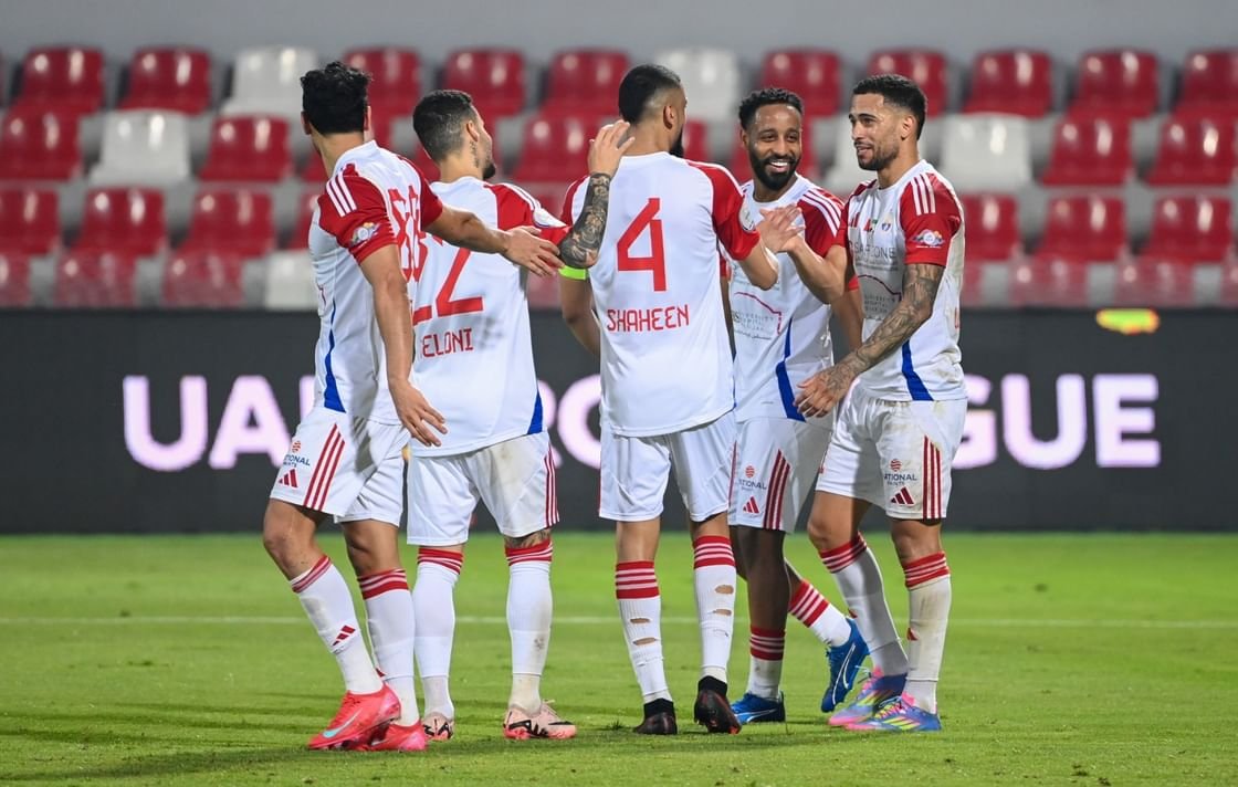 فوز الشارقة وتعادل العروبة مع الوحدة في دوري أدنوك للمحترفين