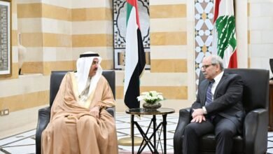 رئيس مجلس الوزراء اللبناني يستقبل رئيس المجلس الوطني الاتحادي في بيروت