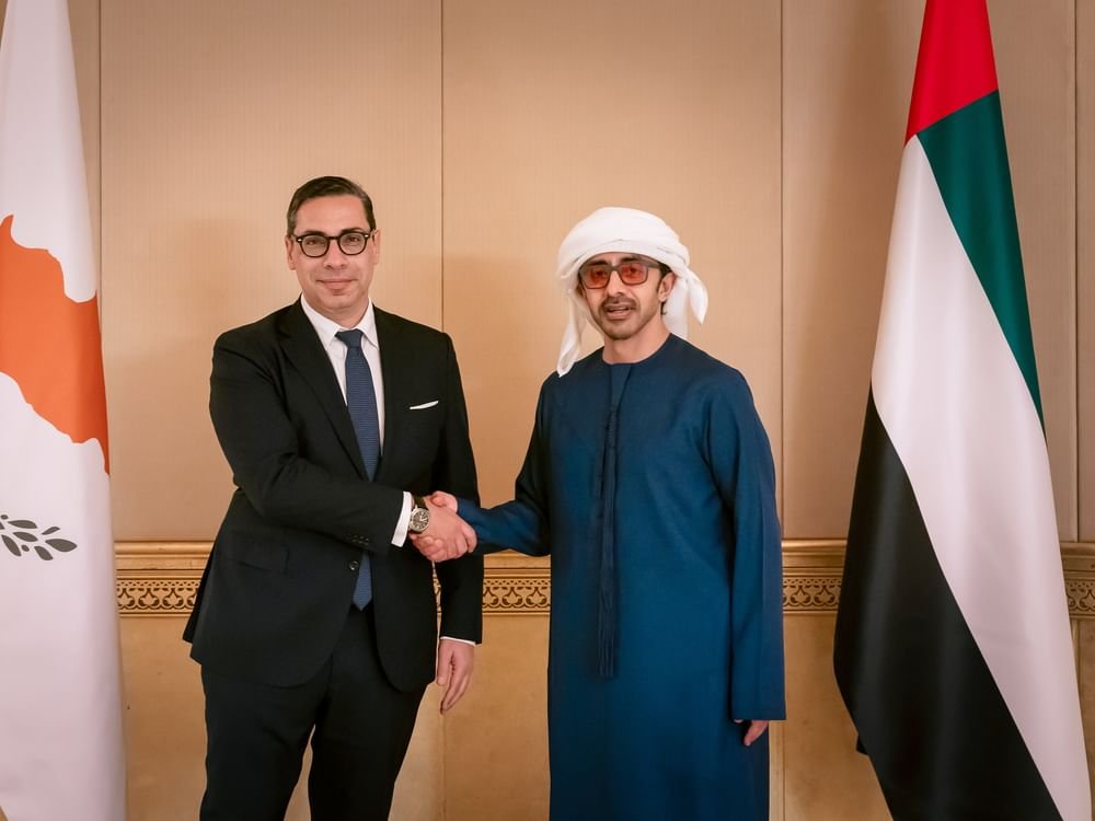 عبدالله بن زايد يستقبل وزير خارجية قبرص 1 عبدالله بن زايد يستقبل وزير خارجية قبرص
