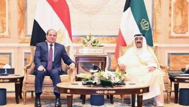 الكويت ومصر تؤكدان ضرورة تغليب ثقافة السلام لحل النزاعات في الشرق الأوسط