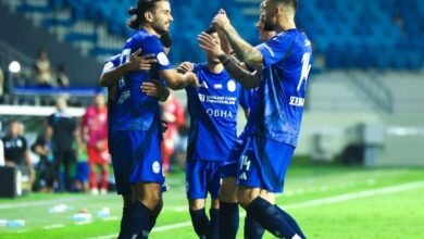 فوز النصر على الشارقة في دوري أدنوك للمحترفين