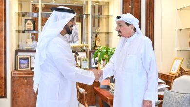 حاكم عجمان وولي عهده يطلعان على مشروعات ومبادرات هيئة الهلال الأحمر الإماراتي
