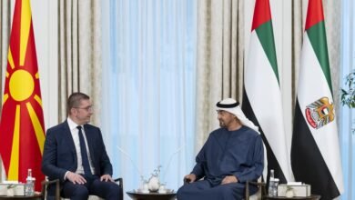 رئيس الدولة ورئيس وزراء مقدونيا الشمالية يبحثان علاقات التعاون بين البلدين ويشهدان إعلان مذكرتي تفاهم