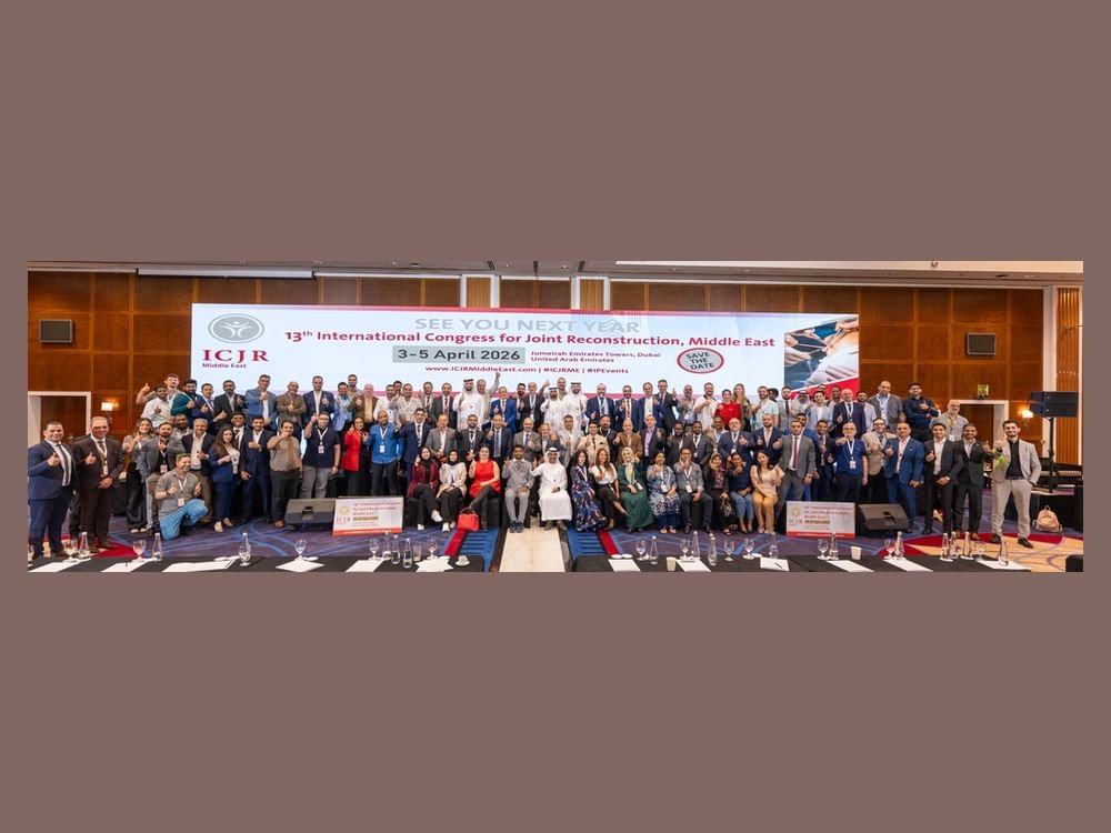 مؤتمر جراحة المفاصل في دبي يوصي بتدريب الأطباء على تقنيات الذكاء الاصطناعي