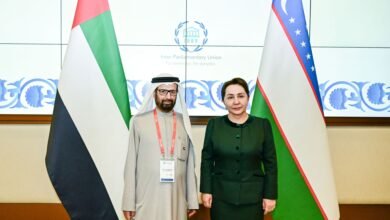 علي النعيمي يبحث التعاون البرلماني مع رئيسة مجلس الشيوخ الأوزبكستاني