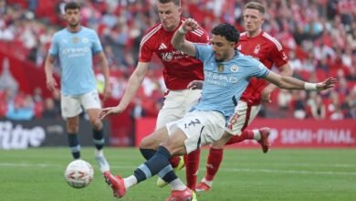 مانشستر سيتي يفوز على نوتينجهام ويتأهل إلى نهائي كأس الاتحاد الانجليزي