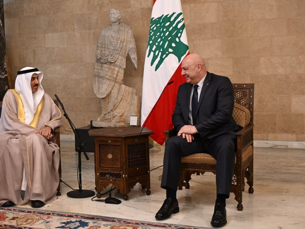 الرئيس اللبناني يستقبل رئيس المجلس الوطني الاتحادي