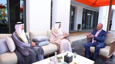 صقر غباش يبحث مع رئيس مجلس الأعيان الأردني تعزيز العلاقات البرلمانية