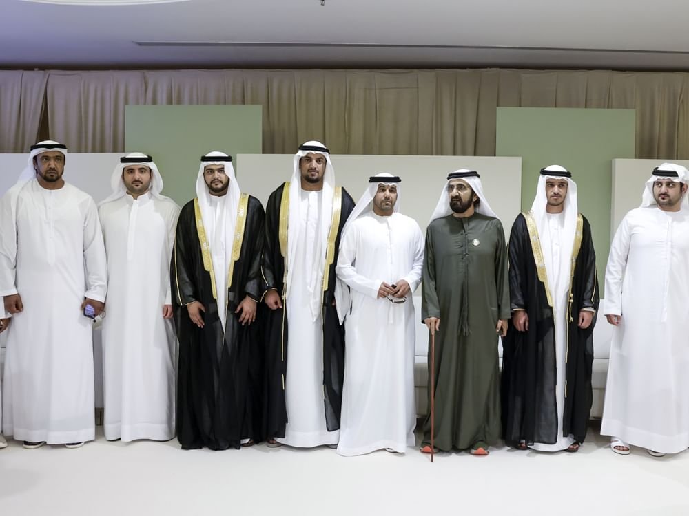 محمد بن راشد يحضر أفراح بن غدير وملهوف والمقعودي