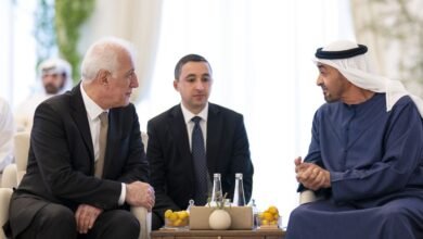 رئيس الدولة ورئيس أرمينيا يبحثان تعزيز علاقات التعاون بين البلدين