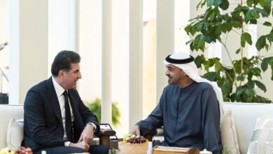 رئيس الدولة يستقبل رئيس إقليم كردستان العراق