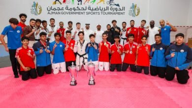 الشارقة يتوج بكأس بطولة الاتحاد المفتوحة للتايكواندو