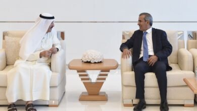 حاكم أم القيوين يتقبل تعازي نائب السفير اليمني في وفاة الشيخة حصة بنت حميد بن عبدالرحمن الشامسي