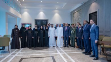 حمدان بن محمد يلتقي البعثة الدبلوماسية في الهند ويشيد بجهود الخارجية الإماراتية بقيادة عبدالله بن زايد