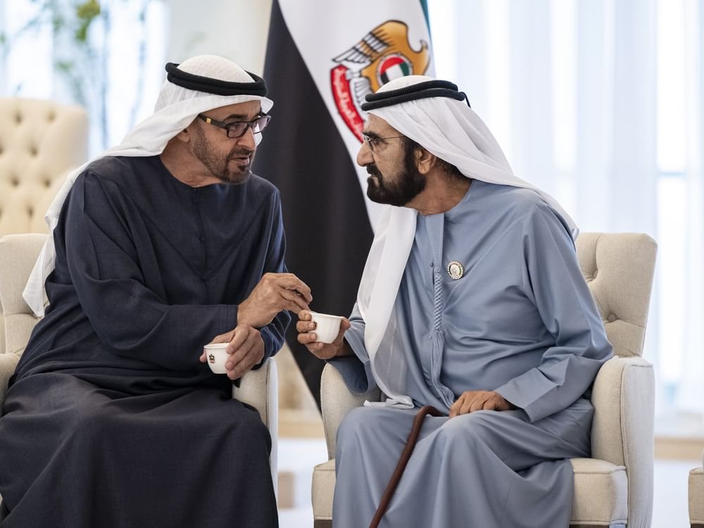 رئيس الدولة يستقبل محمد بن راشد 1 رئيس الدولة يستقبل محمد بن راشد