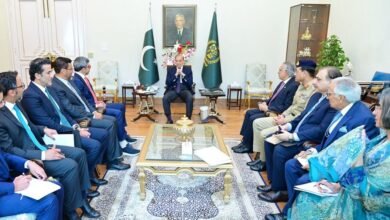 عبدالله بن زايد يلتقي رئيس وزراء باكستان في إسلام آباد