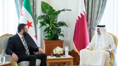 أمير قطر والرئيس السوري يبحثان سبل تعزيز الأمن والاستقرار في المنطقة