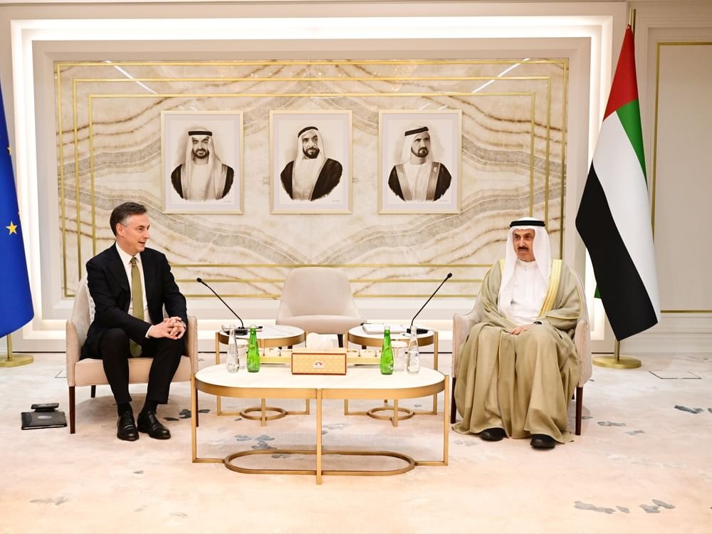 صقر غباش يستقبل رئيس لجنة الشؤون الخارجية في البرلمان الأوروبي 1 صقر غباش يستقبل رئيس لجنة الشؤون الخارجية في البرلمان الأوروبي