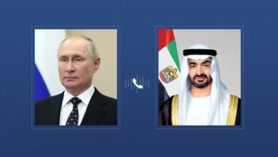 خلال اتصال هاتفي مع رئيس الدولة..الرئيس الروسي يشيد بدور الإمارات في عمليات تبادل الأسرى مع أوكرانيا