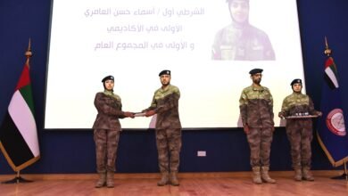 شرطة أبوظبي تحتفل بتخريج 88 منتسبة بدورات التأهيل الشرطي