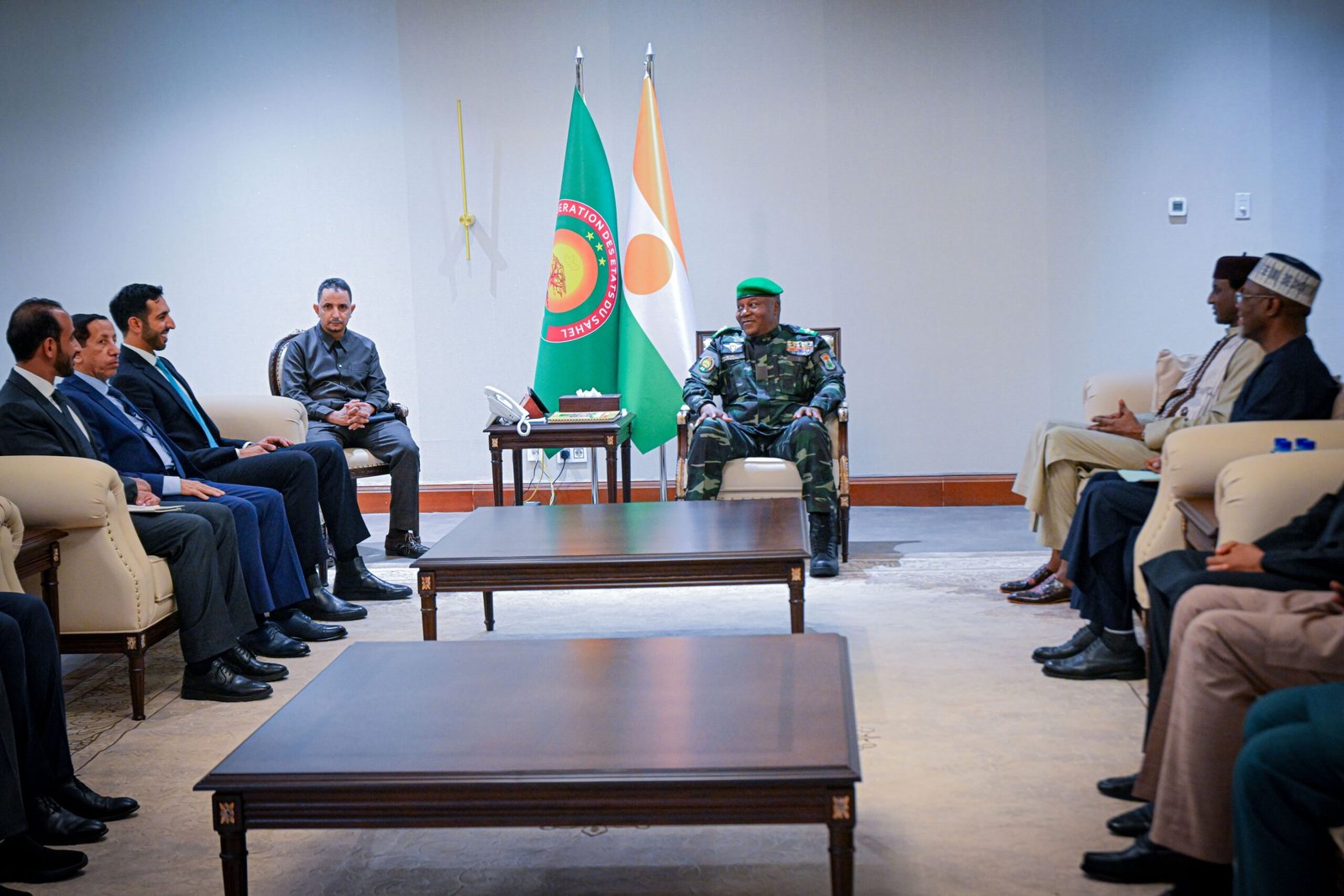 شخبوط بن نهيان يلتقي رئيس النيجر