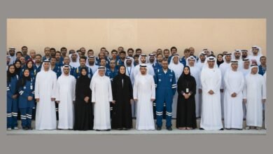 حمدان بن زايد يزور منشآت "أدنوك" الإستراتيجية في جبل الظنة