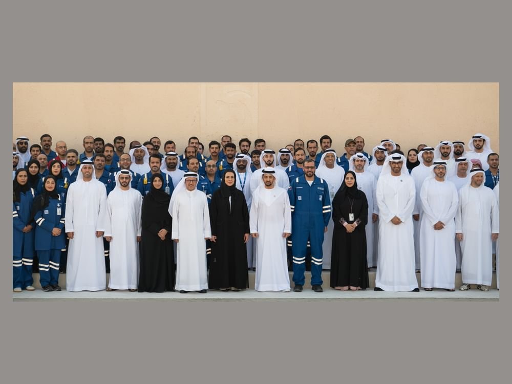 حمدان بن زايد يزور منشآت "أدنوك" الإستراتيجية في جبل الظنة