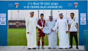 تتويج فريق الوحدة ببطولة دوري تحت 15 سنة (أ)