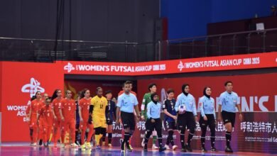 الدولية نجاة البلوشي تختتم مشاركتها في كأس آسيا للسيدات لكرة الصالات