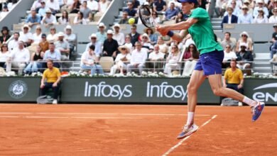 تأهل سينر وزفيريف ودجوكوفيتش وغوف وبيجولا إلى الدور الثالث من رولان جاروس للتنس