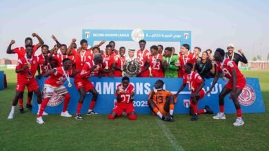 تتويج فريق إيليت فالكونز ببطولة دوري الدرجة الثانية