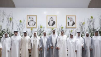 حامد بن زايد ونهيان بن مبارك وخليفة بن طحنون يحضرون أفراح الهاملي والرميثي في أبوظبي
