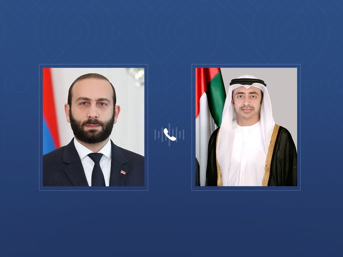 عبدالله بن زايد ووزير خارجية أرمينيا يبحثان هاتفيًّا تعزيز العلاقات الثنائية 1 عبدالله بن زايد ووزير خارجية أرمينيا يبحثان هاتفيًّا تعزيز العلاقات الثنائية