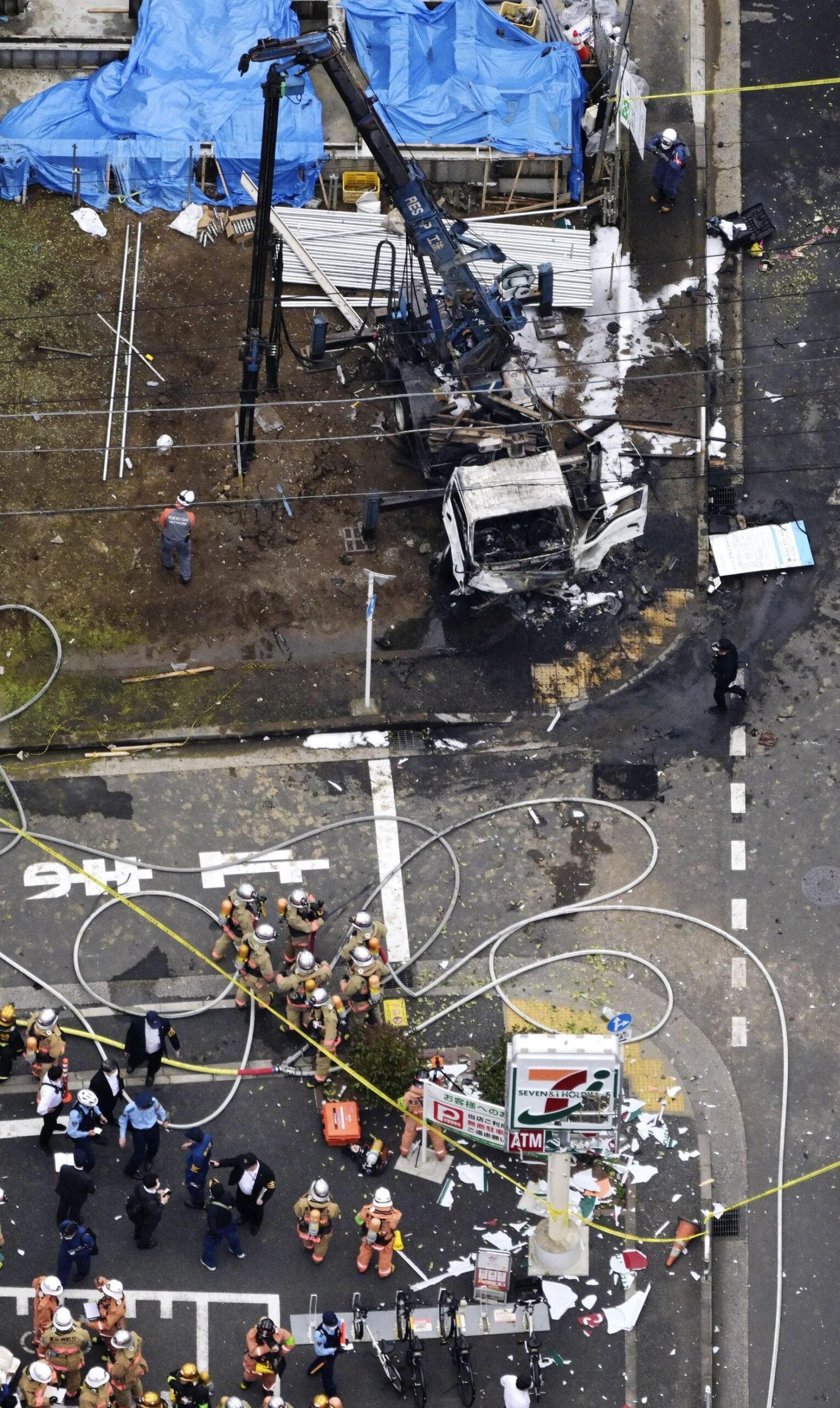 إصابة 10 أشخاص إثر انفجار بموقع بناء في اليابان