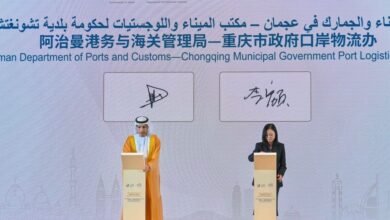 دائرة الميناء والجمارك بعجمان وميناء تشونغتيشنغ الصيني يوقعان مذكرة تفاهم
