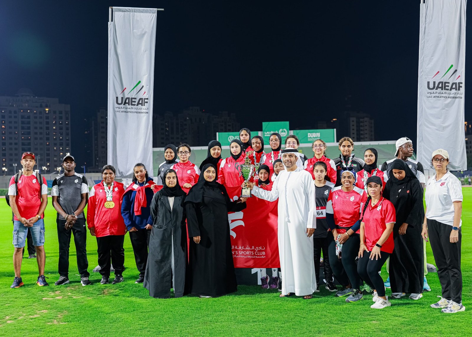 "الشارقة الرياضي للمرأة" يحرز 28 ميدالية في كأس الإمارات لألعاب القوى