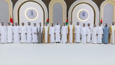 حمدان ومكتوم بن محمد يحضران أفراح آل مكتوم